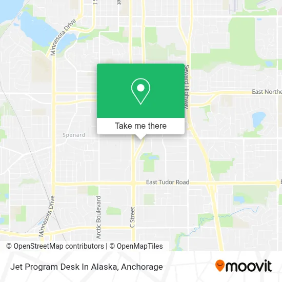 Jet Program Desk In Alaska map