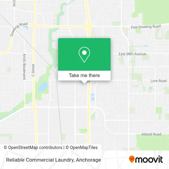 Reliable Commercial Laundry map