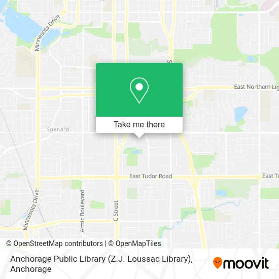 Anchorage Public Library (Z.J. Loussac Library) map