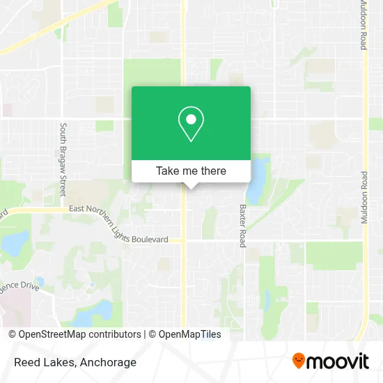 Reed Lakes map