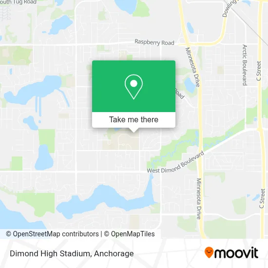 Dimond High Stadium map