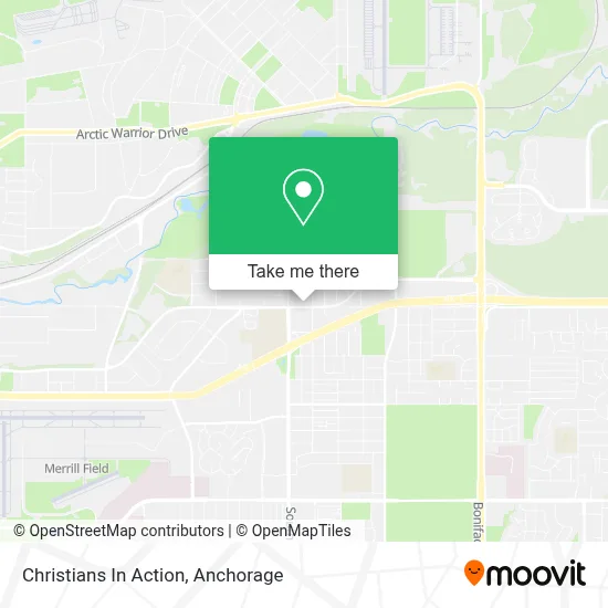 Christians In Action map