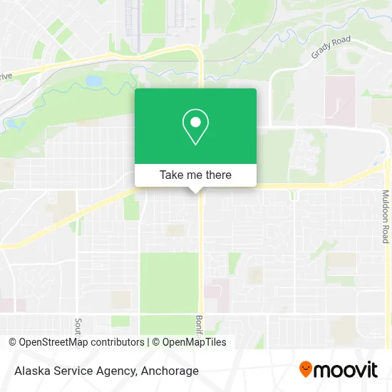 Alaska Service Agency map