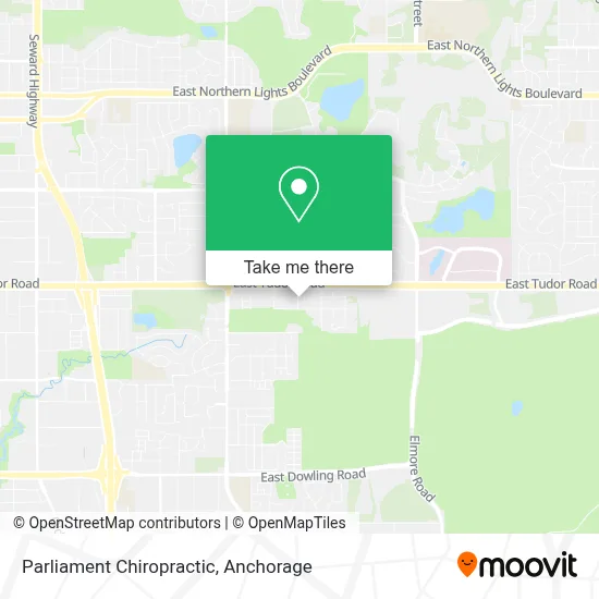 Parliament Chiropractic map