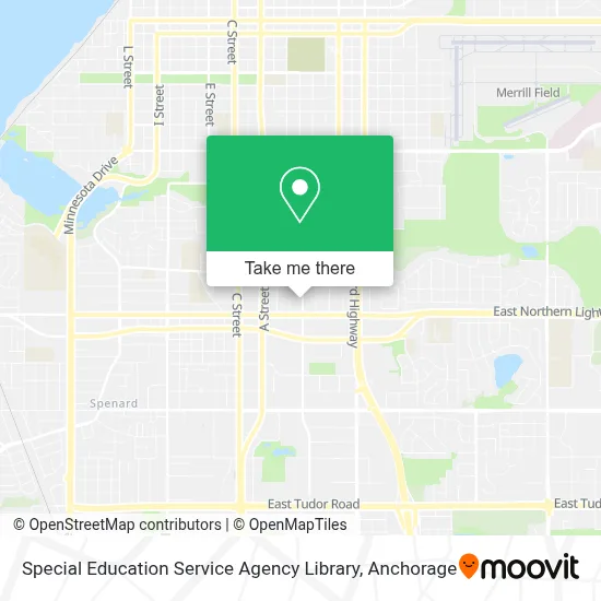 Special Education Service Agency Library map