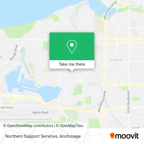Northern Support Services map