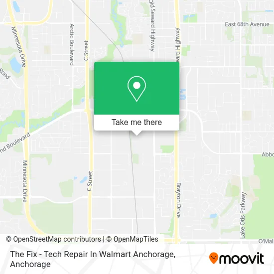 The Fix - Tech Repair In Walmart Anchorage map