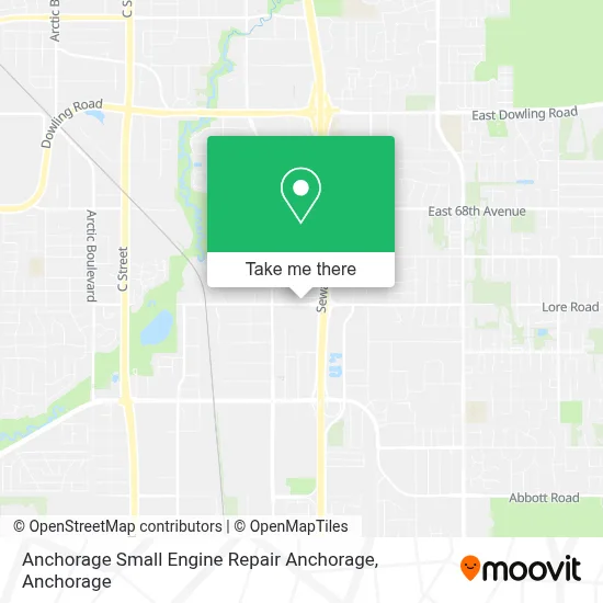 Anchorage Small Engine Repair Anchorage map
