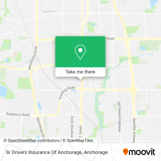 Sr Drivers Insurance Of Anchorage map