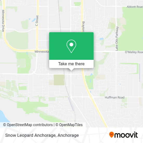 Snow Leopard Anchorage map