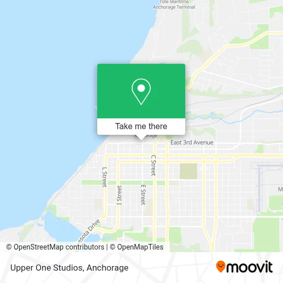 Upper One Studios map