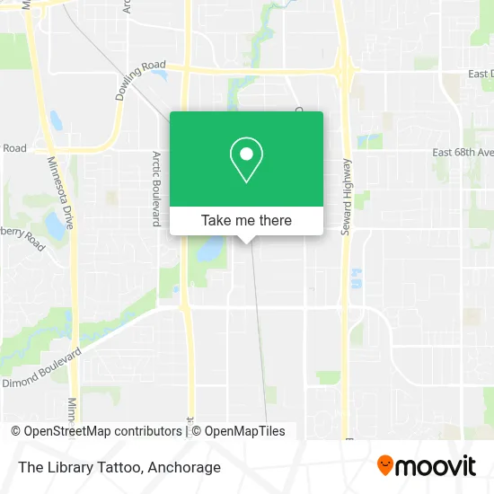 The Library Tattoo map