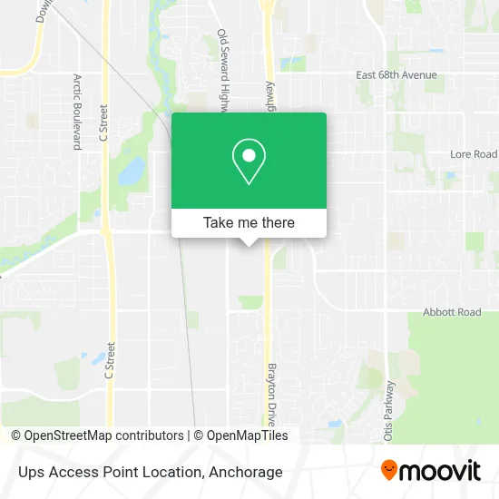 Ups Access Point Location map