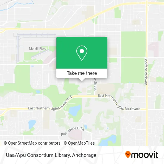 Uaa/Apu Consortium Library map
