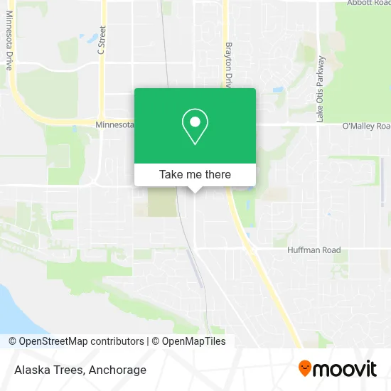 Alaska Trees map