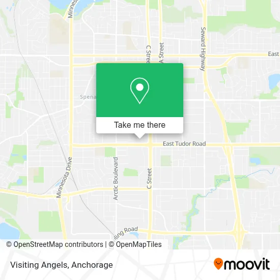 Visiting Angels map