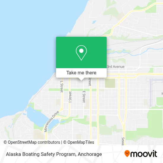 Alaska Boating Safety Program map