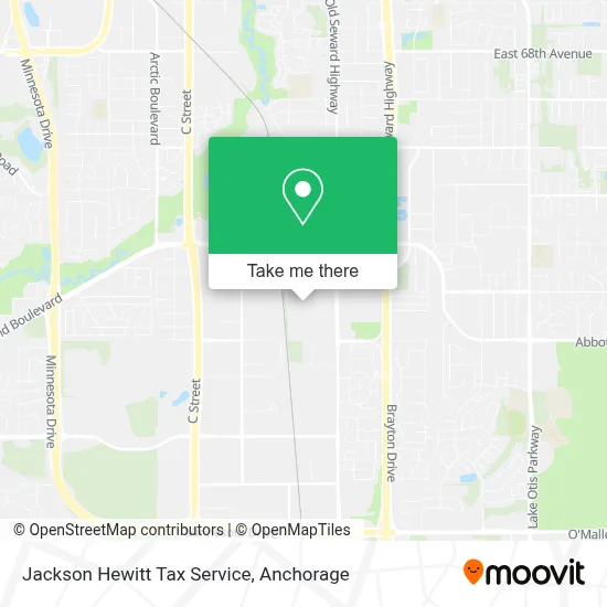 Jackson Hewitt Tax Service map