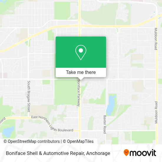 Boniface Shell & Automotive Repair map