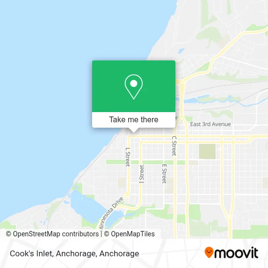 Cook's Inlet, Anchorage map