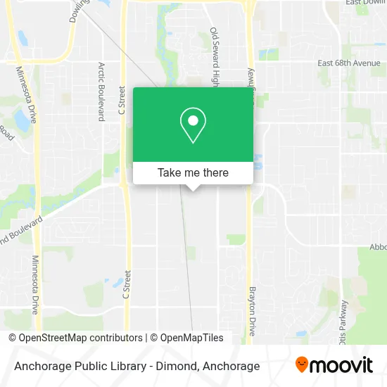 Anchorage Public Library - Dimond map