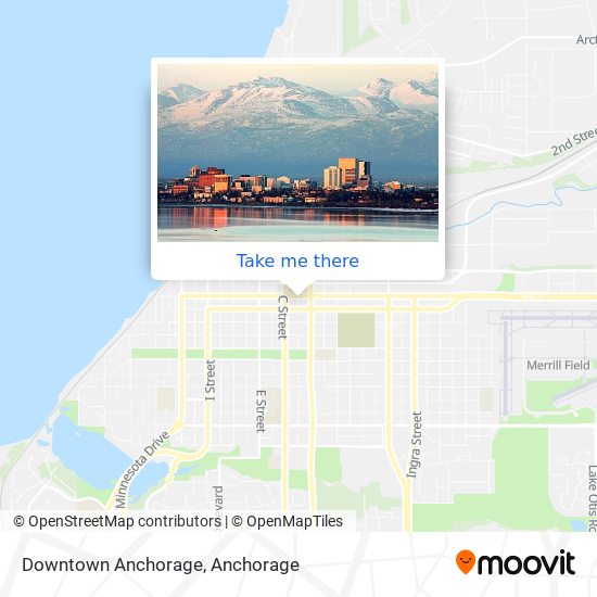 Mapa de Downtown Anchorage