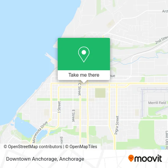 Mapa de Downtown Anchorage