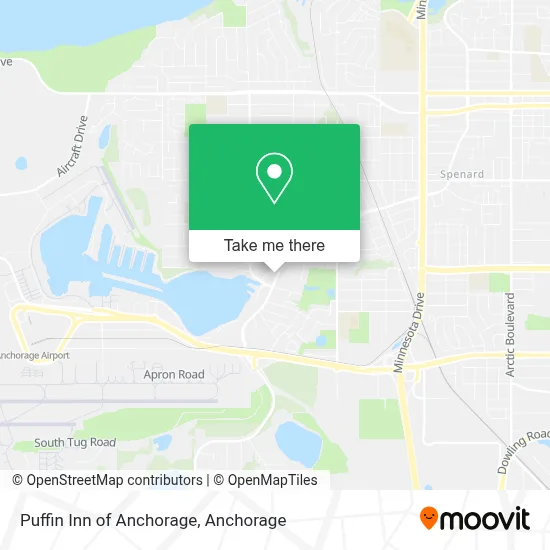 Puffin Inn of Anchorage map
