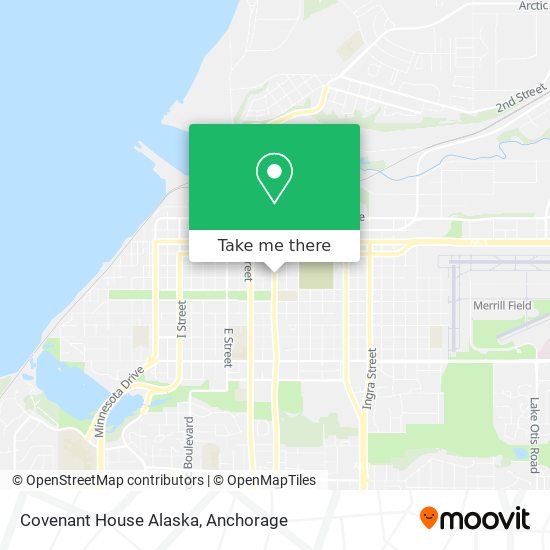 Mapa de Covenant House Alaska