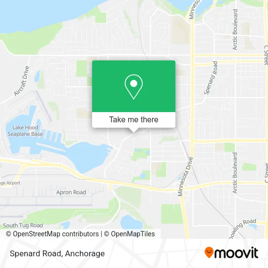 Spenard Road map