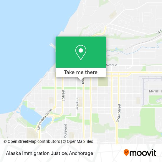 Alaska Immigration Justice map