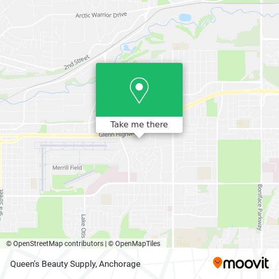 Mapa de Queen's Beauty Supply