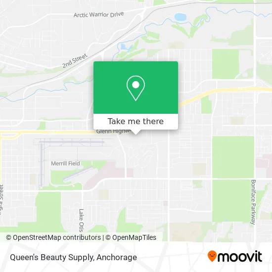 Queen's Beauty Supply map