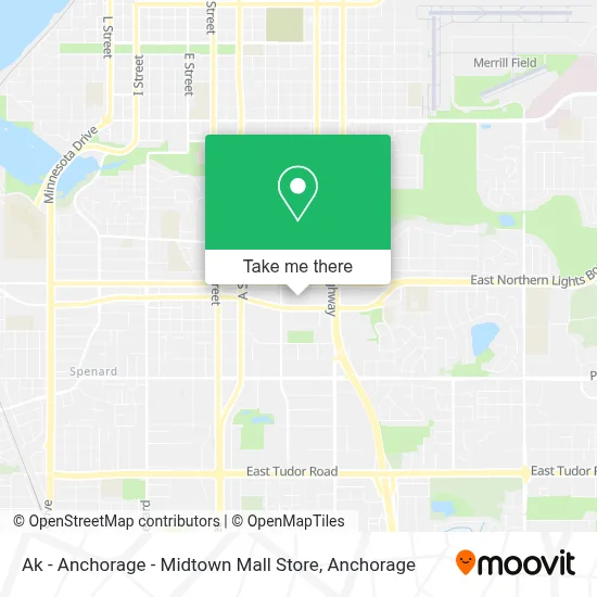 Ak - Anchorage - Midtown Mall Store map