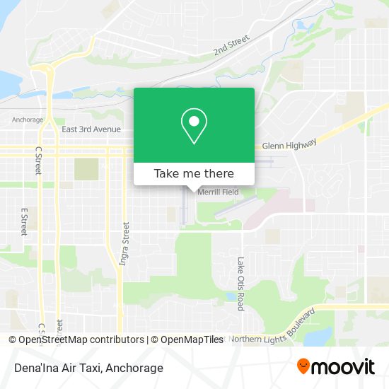 Mapa de Dena'Ina Air Taxi