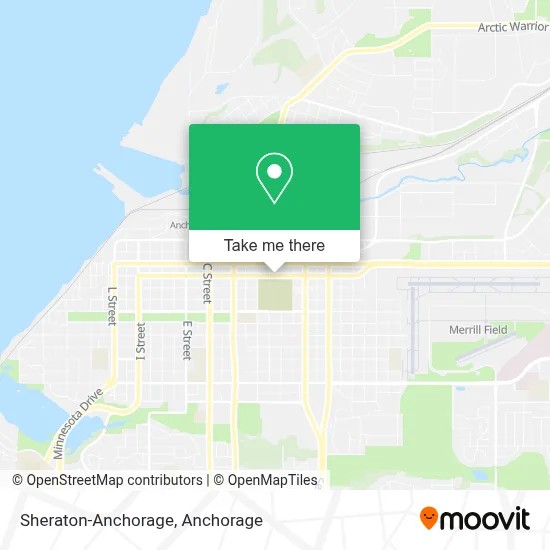 Sheraton-Anchorage map