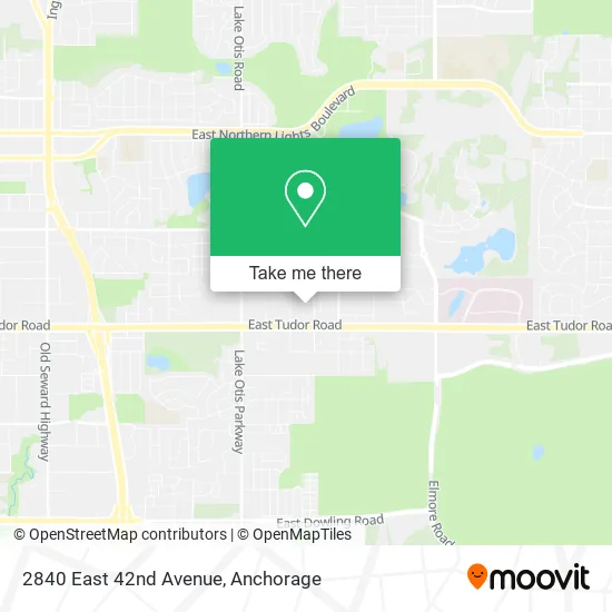 2840 East 42nd Avenue map