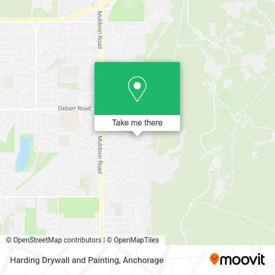 Harding Drywall and Painting map