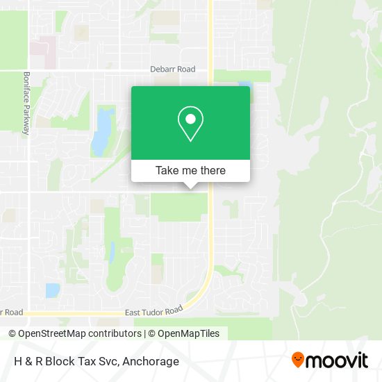 H & R Block Tax Svc map