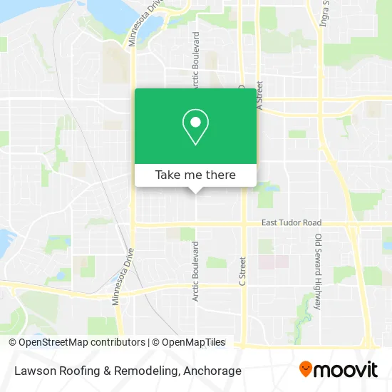 Lawson Roofing & Remodeling map