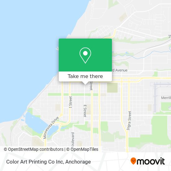 Color Art Printing Co Inc map