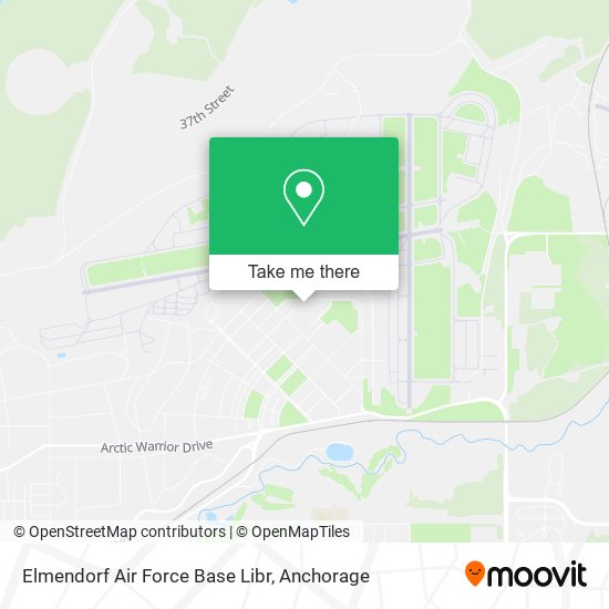 Elmendorf Air Force Base Libr map