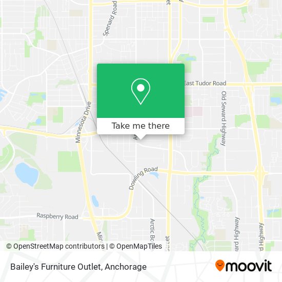 Bailey's Furniture Outlet map