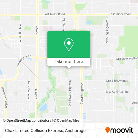 Mapa de Chaz Limited Collision Express