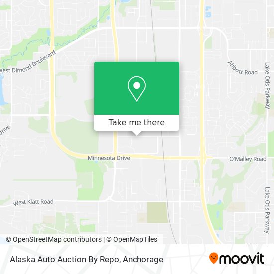 Mapa de Alaska Auto Auction By Repo