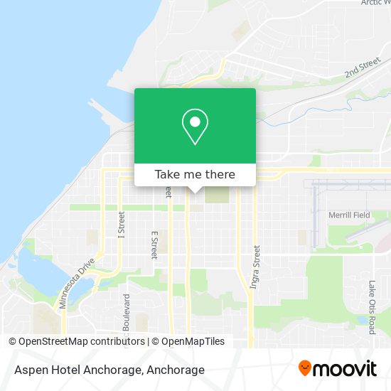 Aspen Hotel Anchorage map