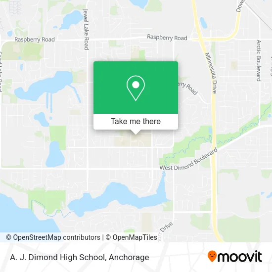 A. J. Dimond High School map