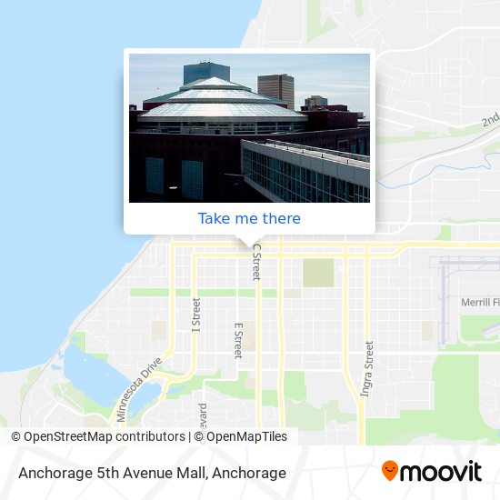 Anchorage 5th Avenue Mall map