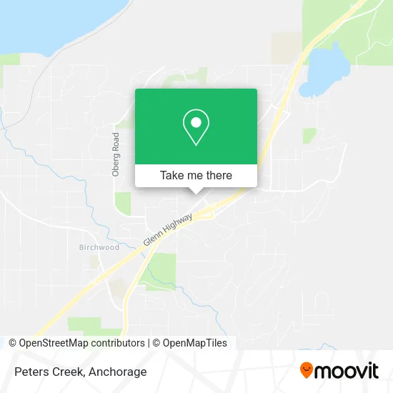 Peters Creek map