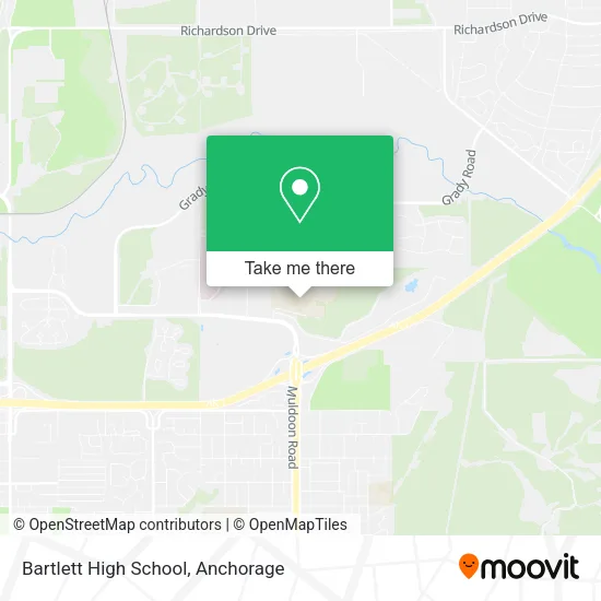 Mapa de Bartlett High School